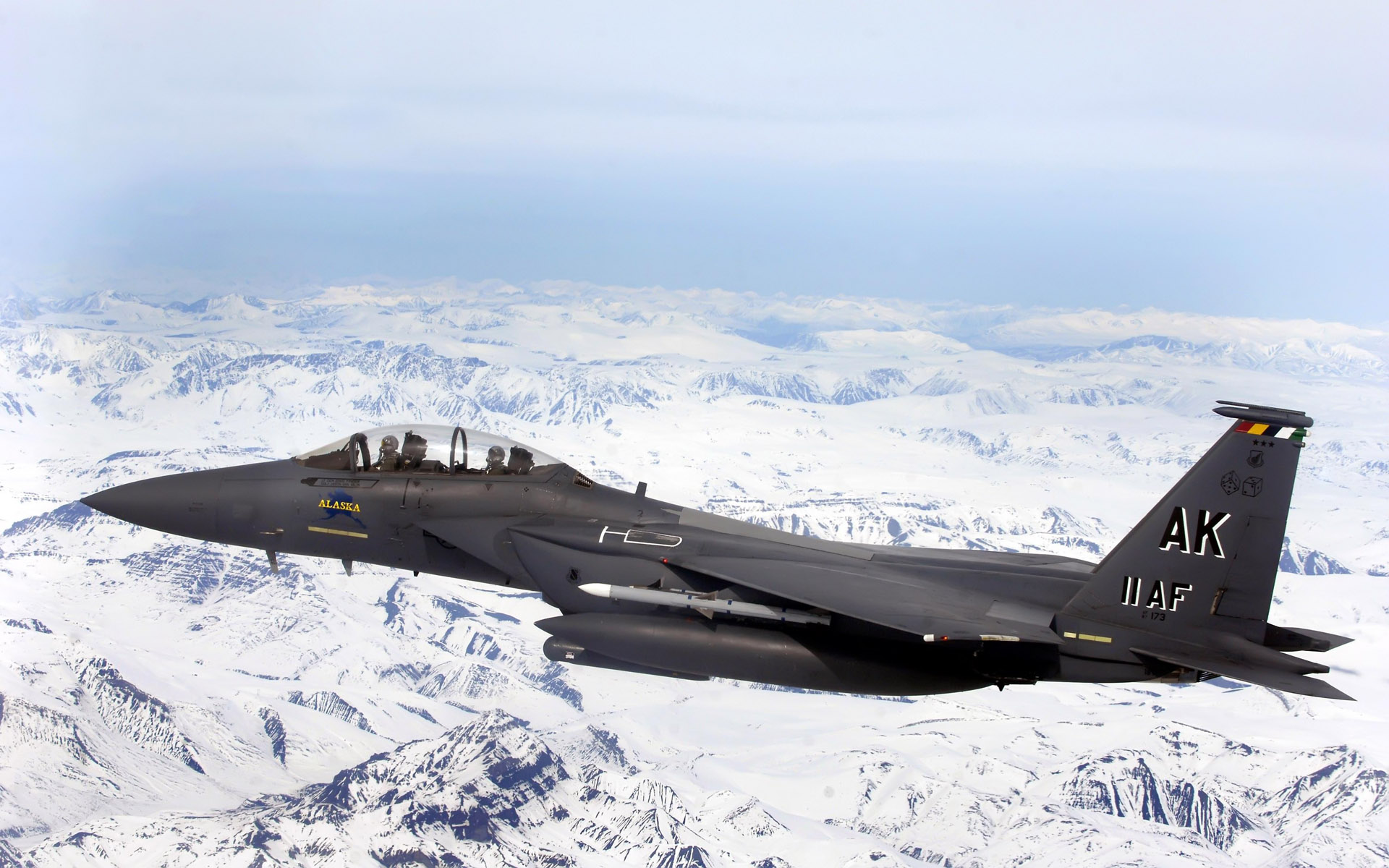 F 15E Strike Eagle flys over Glacial fields1532110489 - F 15E Strike Eagle flys over Glacial fields - Strike, Over, Glacial, flys, fields, Eagle, Carrier